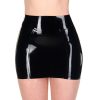 Black Latex Mini Skirt for Women,Fashion Handmade Latex Skirt,Suitable for Strip Club Cosplay Costumes