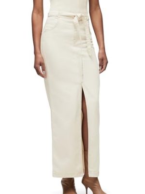 Women's Tie Waist Maxi Skirt