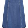 Women's Plus Size Skirt Denim Hi Lo