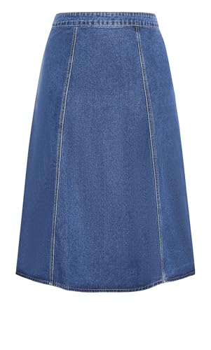 Women's Plus Size Skirt Denim Hi Lo