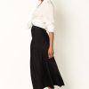 Women's Nellie Satin Midi Skirt