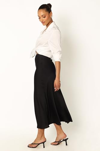 Women's Nellie Satin Midi Skirt