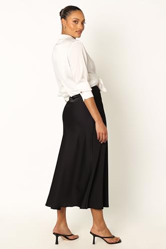 Women's Nellie Satin Midi Skirt