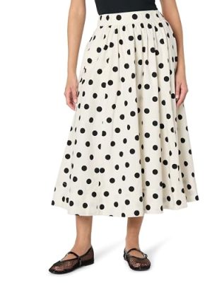 Women's Arlo Voluminous Cotton Poplin Midi Skirt