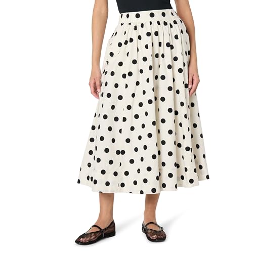 Women's Arlo Voluminous Cotton Poplin Midi Skirt