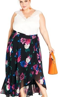 Women's Plus Size Michaela Print Skirt