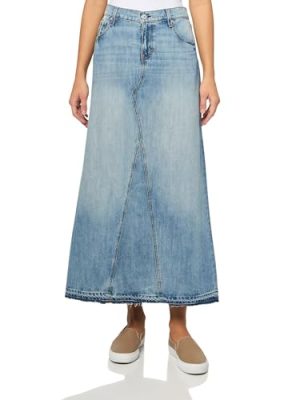 Women's Denim Maxi Skirt