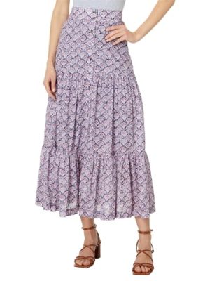 Women's Falling Fans Tiered Skirt