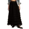 Women's Tulle Ruffle Maxi Skirt