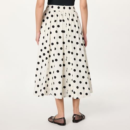 Women's Arlo Voluminous Cotton Poplin Midi Skirt