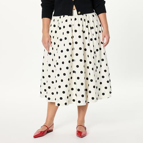 Women's Arlo Voluminous Cotton Poplin Midi Skirt