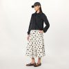 Women's Arlo Voluminous Cotton Poplin Midi Skirt
