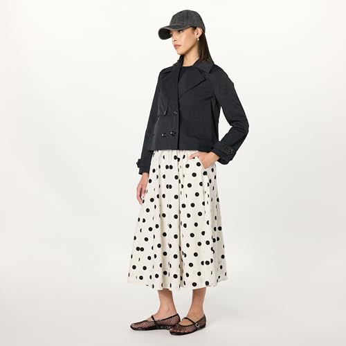 Women's Arlo Voluminous Cotton Poplin Midi Skirt