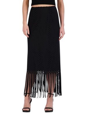 Women's Crochet Fringe Maxi Skirt