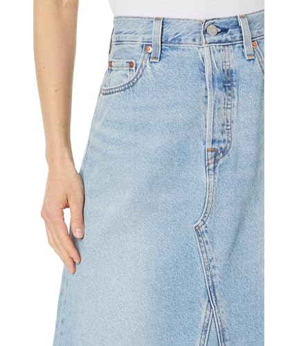 Women's Hr A-line Deconstructed Midi Skirt