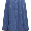 Women's Plus Size Skirt Denim Hi Lo