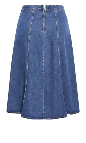 Women's Plus Size Skirt Denim Hi Lo