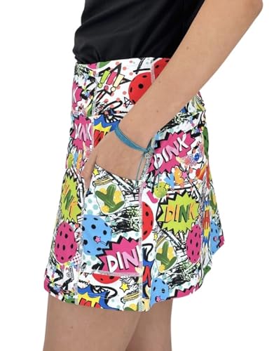 Pickleball Skirt, Pickle Ball Skort, Pickleball Apparel for Women, 15” Long Pickleball Skort