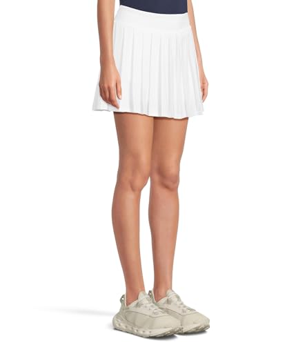 Women's 16" High Waist Solid Golf Skort with Pleats, Moisture-Wicking Stretch Fabric, Truesculpt Slimming Technology