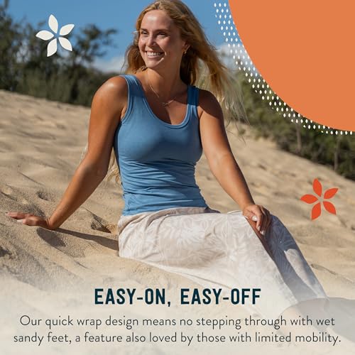 Length 4 - Wrap Skirt for Women - Quick Dry Swim Cover-Up for Beach, Travel with Pocket