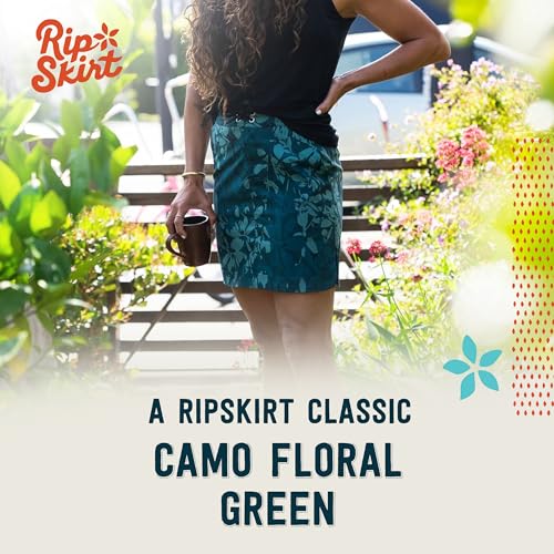 Sport Skirt with Pockets - Athletic Skirt with Sporty Tie and Velcro Fly Closure, Beach and Travel