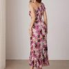 Womens Summer One Shoulder Sleeveless Dresses Floral Flowy Ruffle High Low Wedding Guest Maxi Sundresses