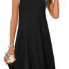 Women's 2025 Summer Casual Sundress Beach Vacation Sleeveless Tank Crewneck Coverup Mini Dresses