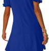 Women's Casual Dresses Short Sleeve V-Neck Dress with Pockets
