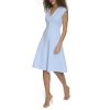 Women's Fit and Flare Cap Sleeve Dress