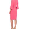 Women's Belle Sleeve Scuba Crepe Midi Dress