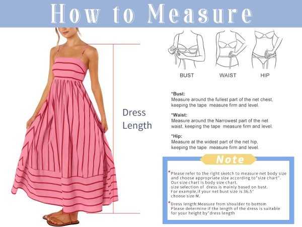 Women's Striped Back Smocked Maxi Dress Sexy Spaghetti Strap Cut Out Flowy Swing Long Dress