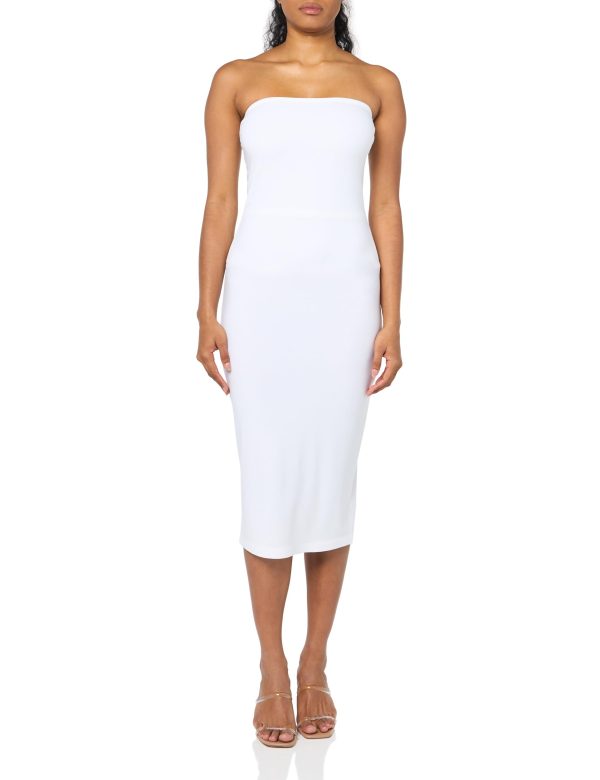 Women's Strapless Dress to Knee