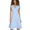 Women's Fit and Flare Cap Sleeve Dress