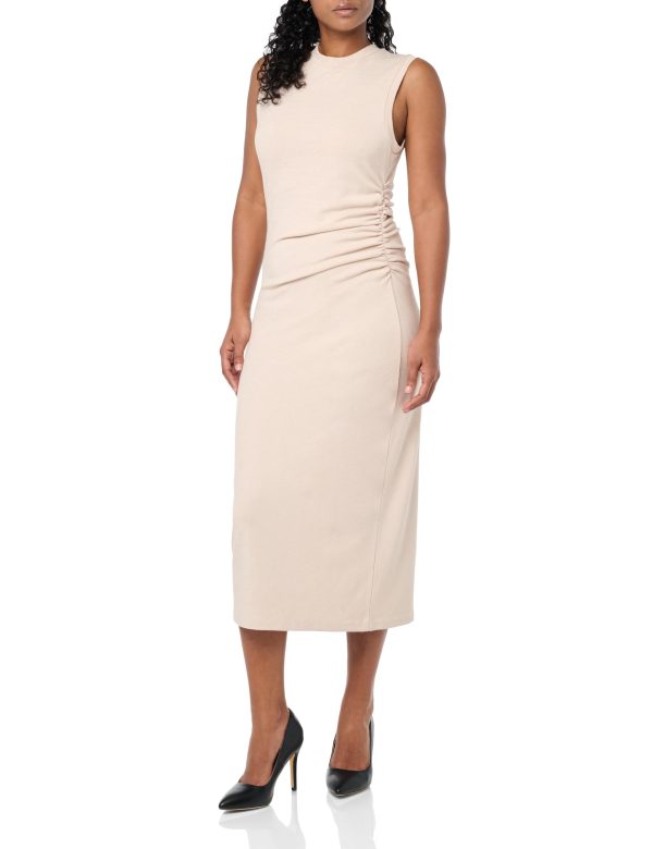 Women's Sleeveless Gathered Waist Dress