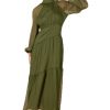 Women's Julip Sheer Long Sleeve Maxi Dress