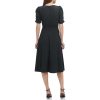 Women's Jewel Neck Scuba Crepe Dress