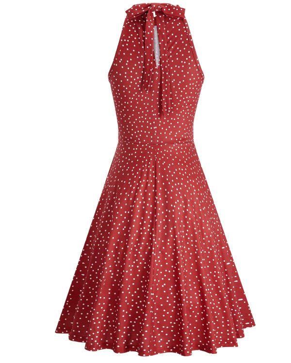 Women's Halter Neck Floral Summer Casual Sundress