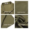 Men's Casual Button Down Shirts Short Sleeve Beach Summer Shirt Vacation Wedding Shirts with Pocket