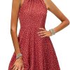 Women's Halter Neck Floral Summer Casual Sundress
