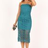 Women's Candice Strapless Lace Midi Dress
