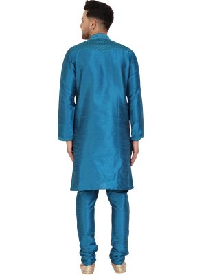 Men's Tunic Kurta Pyjama Set Party Wear Ethnic Dress Suit