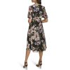 Women's Floral Midi Aline Dress