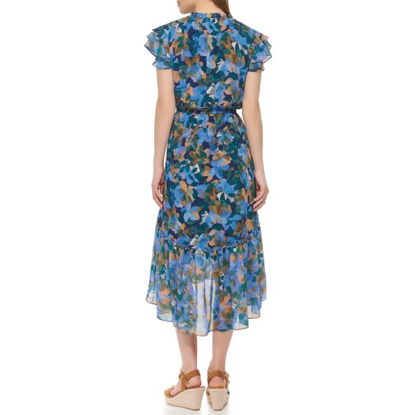 Women's Casual Tiered Skirt Printed Dress