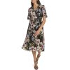 Women's Floral Midi Aline Dress