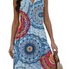 Beach Dresses for Women 2025 Vacation Swim Cover up V-Neck Summer Dress Button Down Sleeveless Boho Floral Sundress