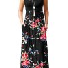 Women's Loose Plain Maxi Dresses Casual Long Dresses with Pockets