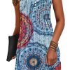 Beach Dresses for Women 2025 Vacation Swim Cover up V-Neck Summer Dress Button Down Sleeveless Boho Floral Sundress