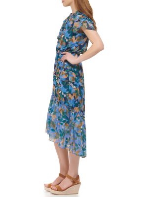 Women's Casual Tiered Skirt Printed Dress