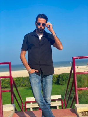 Mens Button Down Shirts Short Sleeve Casual Shirt Summer Untucked Dress Shirts