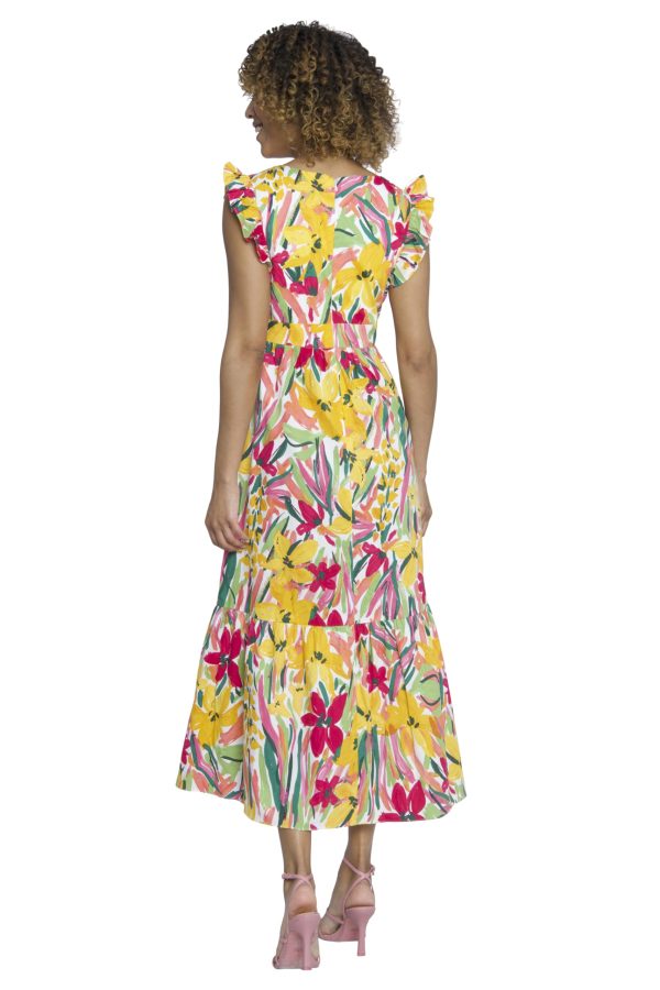 Cocktail V-Neck, Ruffle, Pockets Maxi | Summer Dresses for Women